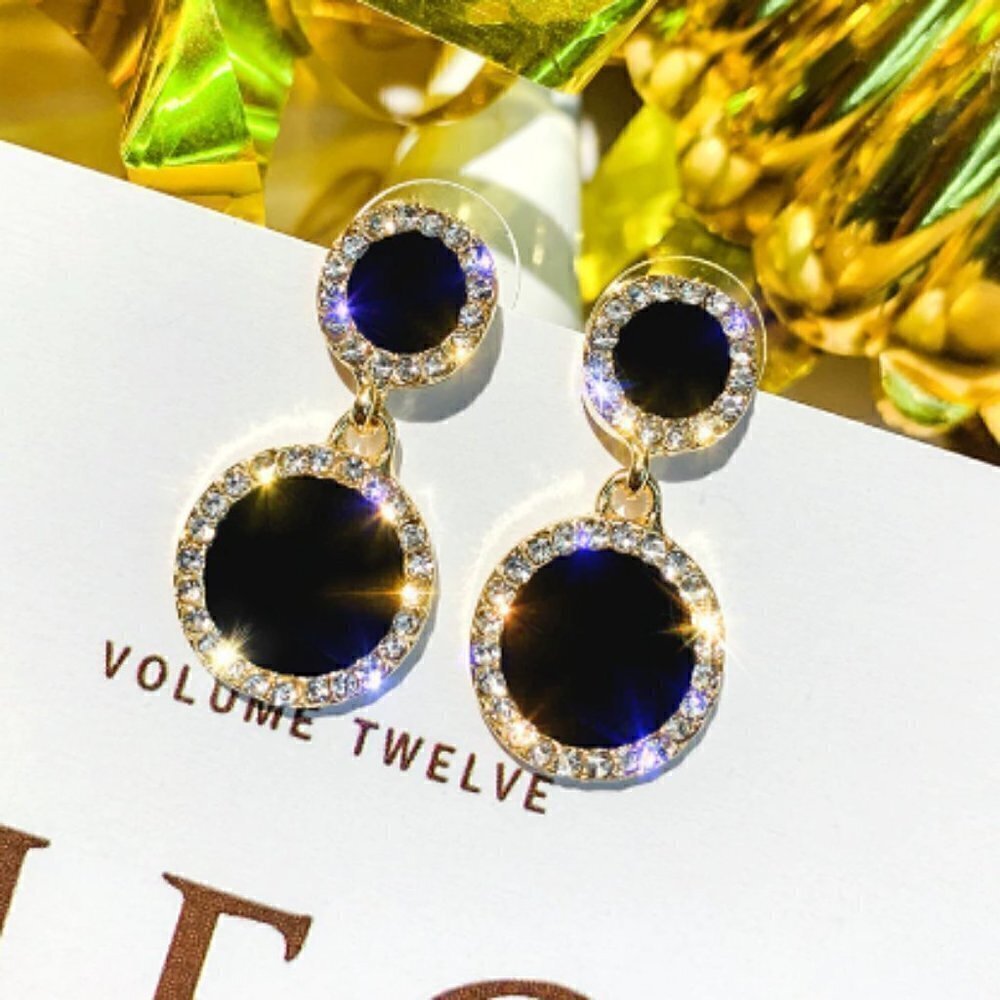 Rhinestone earrings jewelry